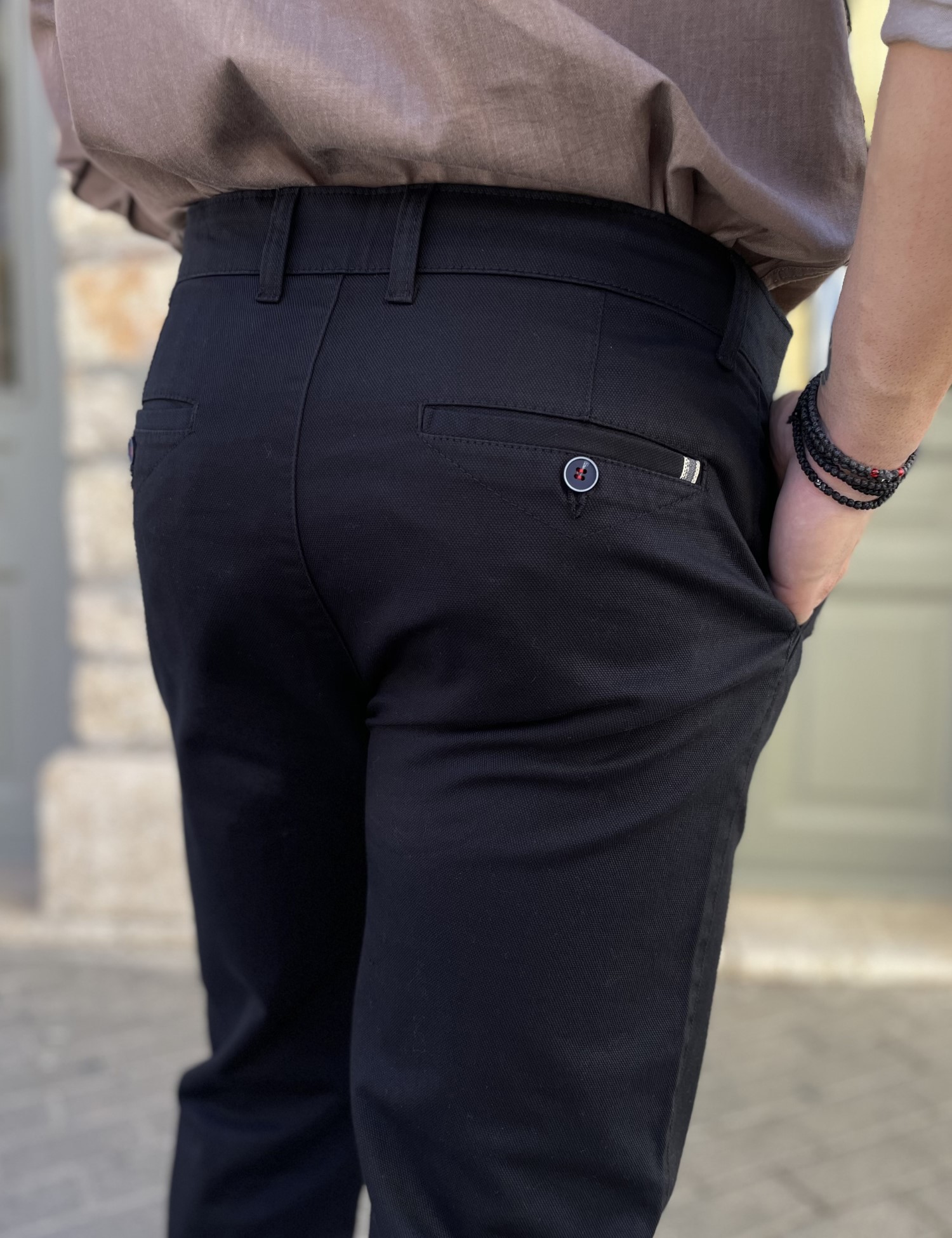 Dynamo ανδρικό μπλε παντελόνι υφασμάτινο Chinos D1316B φωτογραφία